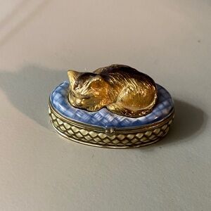 Monet Cat Trinket Box